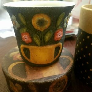 Candle votive . Porcelain votive holder